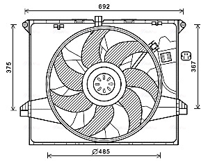 Ventilatorwiel-motorkoeling Ava Cooling MS7671