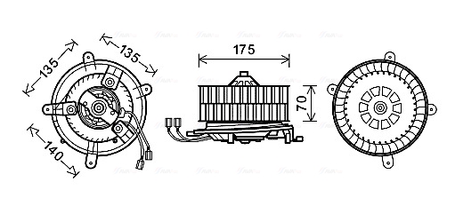 Ava Cooling Kachelventilator MS8610