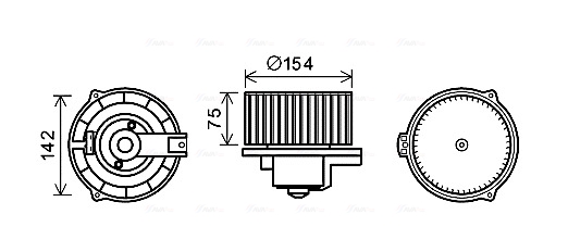 Kachelventilator Ava Cooling MS8620