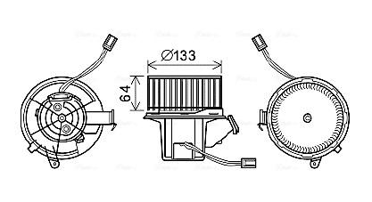 Kachelventilator Ava Cooling MS8628