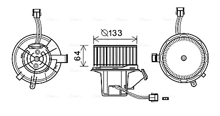 Kachelventilator Ava Cooling MS8640