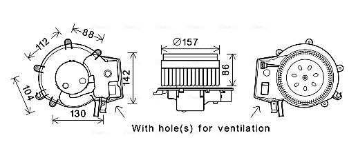 Kachelventilator Ava Cooling MS8643