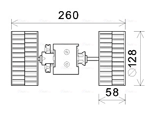 Kachelventilator Ava Cooling MS8645