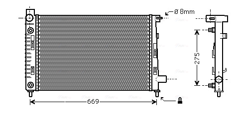 Radiateur Ava Cooling MSA2282