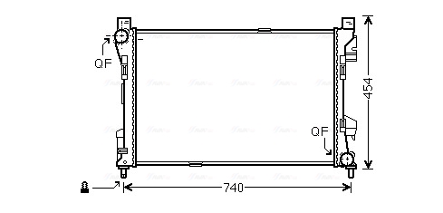 Radiateur Ava Cooling MSA2463