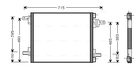 Airco condensor Ava Cooling MSA5345