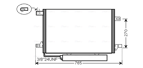 Airco condensor Ava Cooling MSA5382D