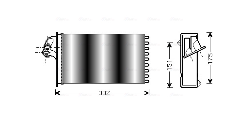 Kachelradiateur Ava Cooling MSA6355