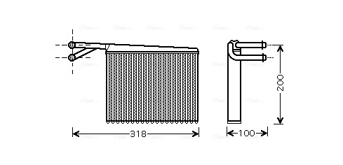 Kachelradiateur Ava Cooling MSA6372