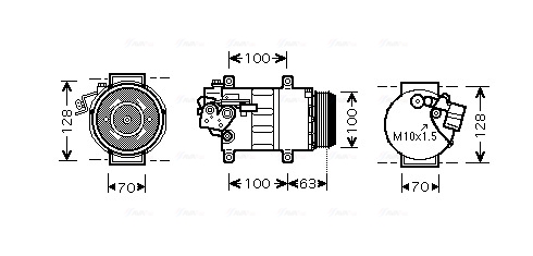 Airco compressor Ava Cooling MSAK404