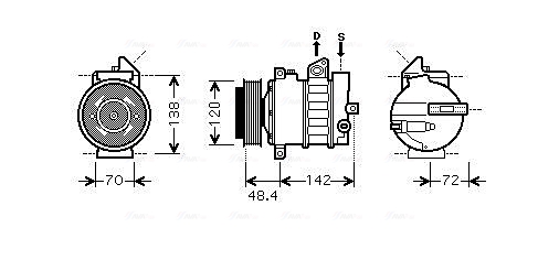 Airco compressor Ava Cooling MSAK437