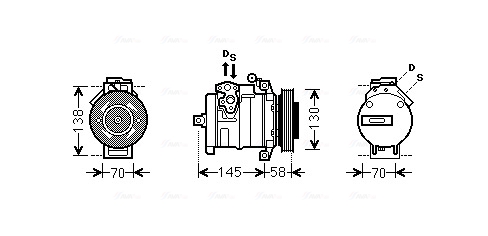 Airco compressor Ava Cooling MSAK494