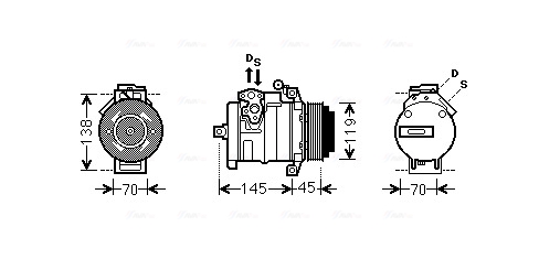 Airco compressor Ava Cooling MSAK530