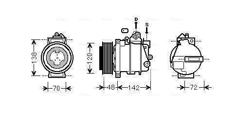 Airco compressor Ava Cooling MSAK567