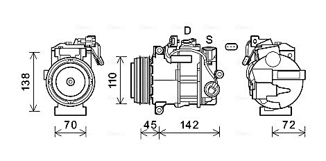Airco compressor Ava Cooling MSAK697