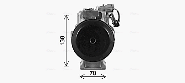 Ava Cooling Airco compressor MSAK742