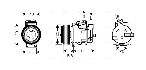 Airco compressor Ava Cooling MSK426