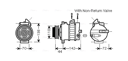 Airco compressor Ava Cooling MSK573