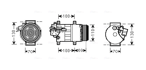 Airco compressor Ava Cooling MSK576