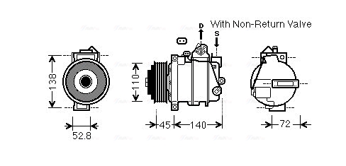 Airco compressor Ava Cooling MSK587