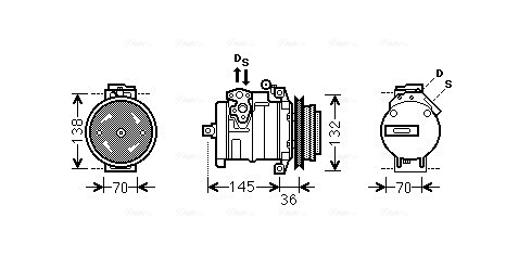 Airco compressor Ava Cooling MSK681