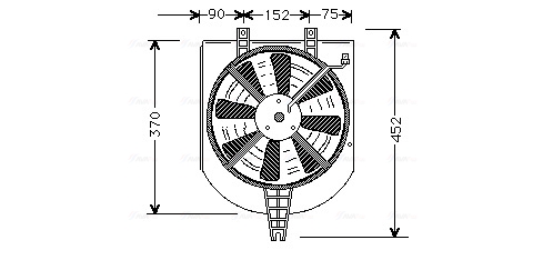 Ventilatorwiel-motorkoeling Ava Cooling MT7501