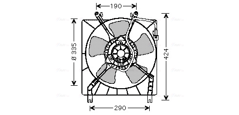 Ventilatorwiel-motorkoeling Ava Cooling MT7511