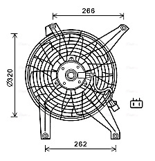 Ventilatorwiel-motorkoeling Ava Cooling MT7528