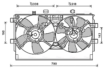 Ventilatorwiel-motorkoeling Ava Cooling MT7529