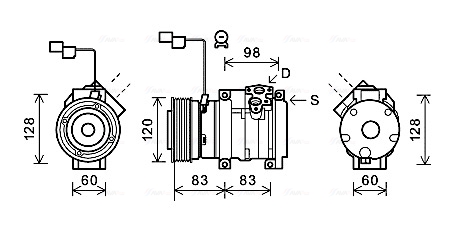 Airco compressor Ava Cooling MTK229