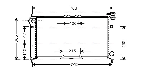 Radiateur Ava Cooling MZ2072