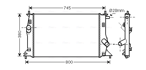 Radiateur Ava Cooling MZ2183