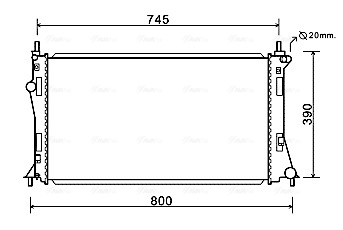 Radiateur Ava Cooling MZ2249