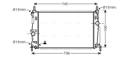 Radiateur Ava Cooling MZ2254