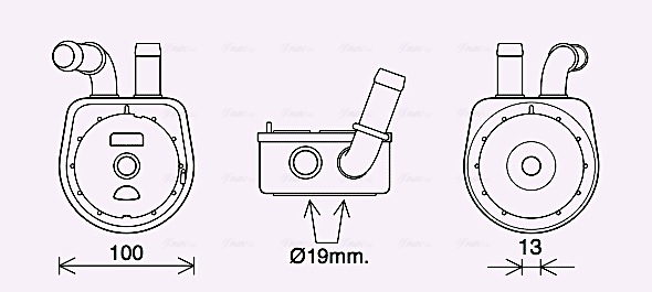 Oliekoeler motorolie Ava Cooling MZ3289