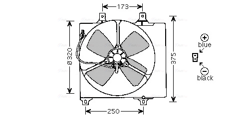 Ventilatorwiel-motorkoeling Ava Cooling MZ7501