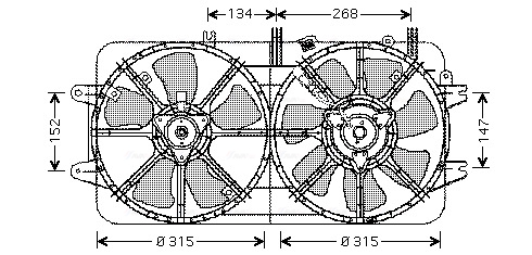 Ventilatorwiel-motorkoeling Ava Cooling MZ7519