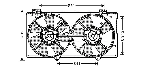 Ventilatorwiel-motorkoeling Ava Cooling MZ7528