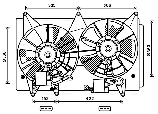 Ventilatorwiel-motorkoeling Ava Cooling MZ7547