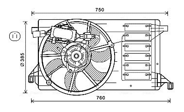 Ventilatorwiel-motorkoeling Ava Cooling MZ7554