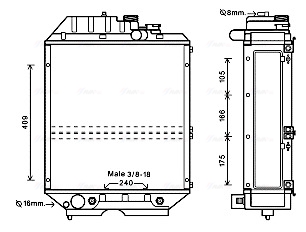 Radiateur Ava Cooling NH2026