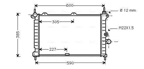 Radiateur Ava Cooling OL2266