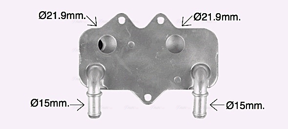 Ava Cooling Oliekoeler motorolie OL3704