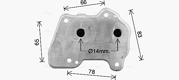 Ava Cooling Oliekoeler motorolie OL3740