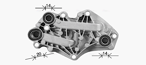 Ava Cooling Oliekoeler motorolie OL3742H