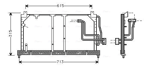 Airco condensor Ava Cooling OL5224