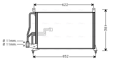 Airco condensor Ava Cooling OL5231