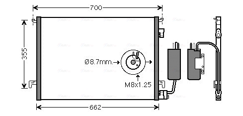 Airco condensor Ava Cooling OL5457D