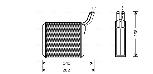 Kachelradiateur Ava Cooling OL6205