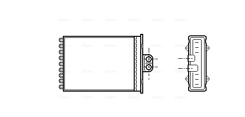 Kachelradiateur Ava Cooling OL6217